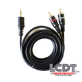 Cable PS-209 de 3.5mm estéreo macho a 2 RCA macho
