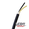 Pie de cable blindado para audio calibre 18, funda negra flexible libre de oxígeno – PC-18