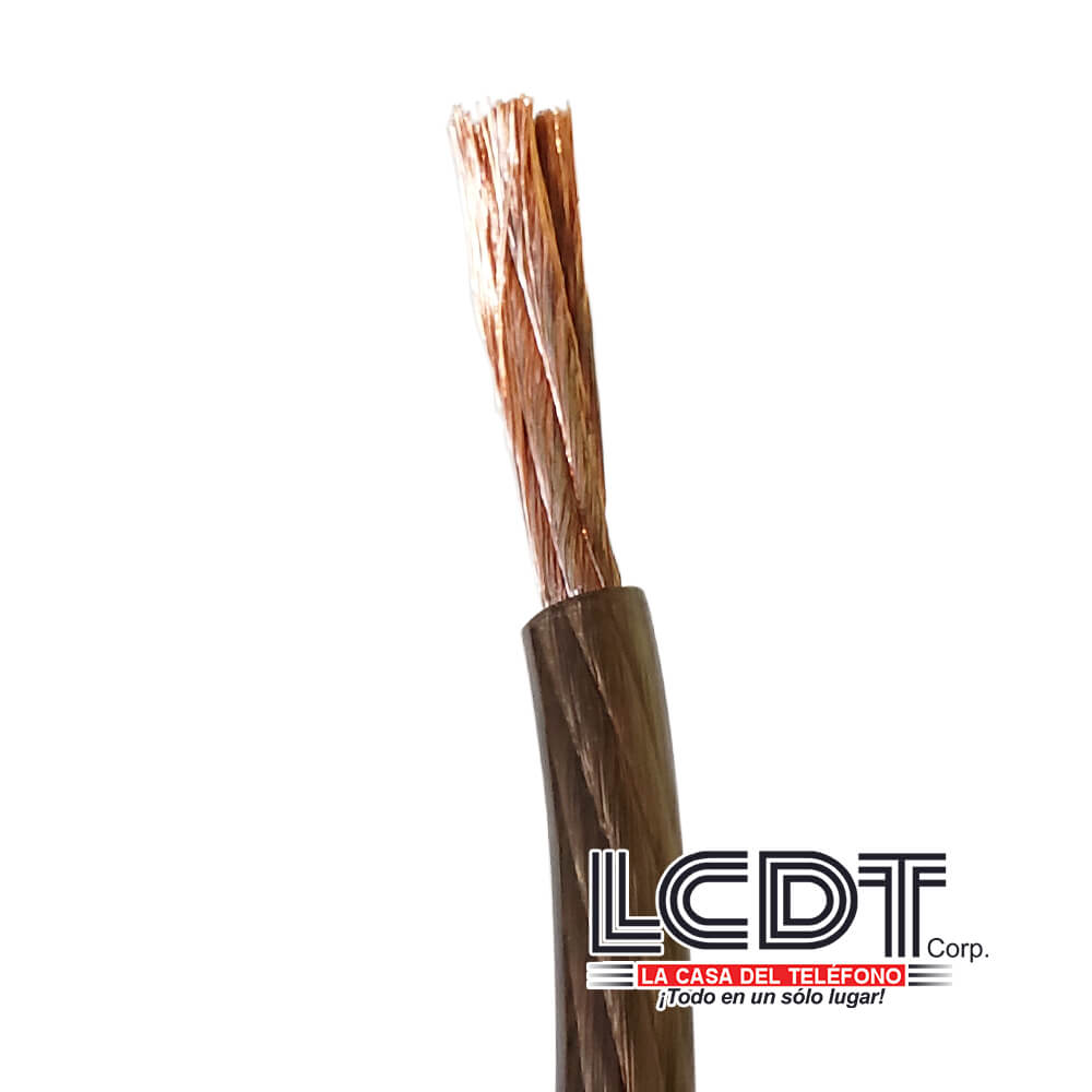 Cable de poder 4AWG chaqueta negra libre de oxígeno, por pie