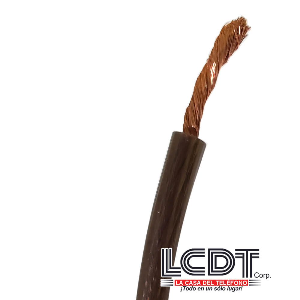 Cable de poder 8AWG chaqueta negra libre de oxígeno, por pie