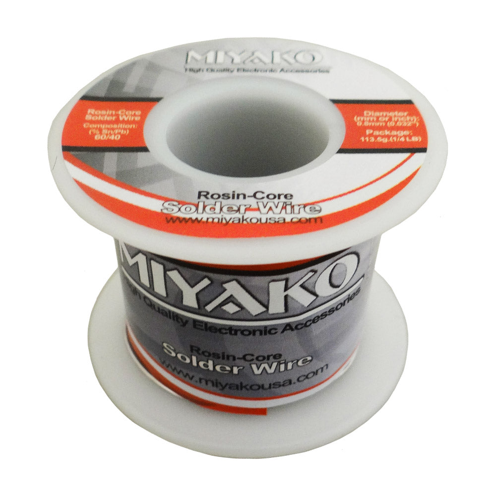 Soldadura estaño plomo (60/40), 0.8mm, ¼ Lb. – 60/4014