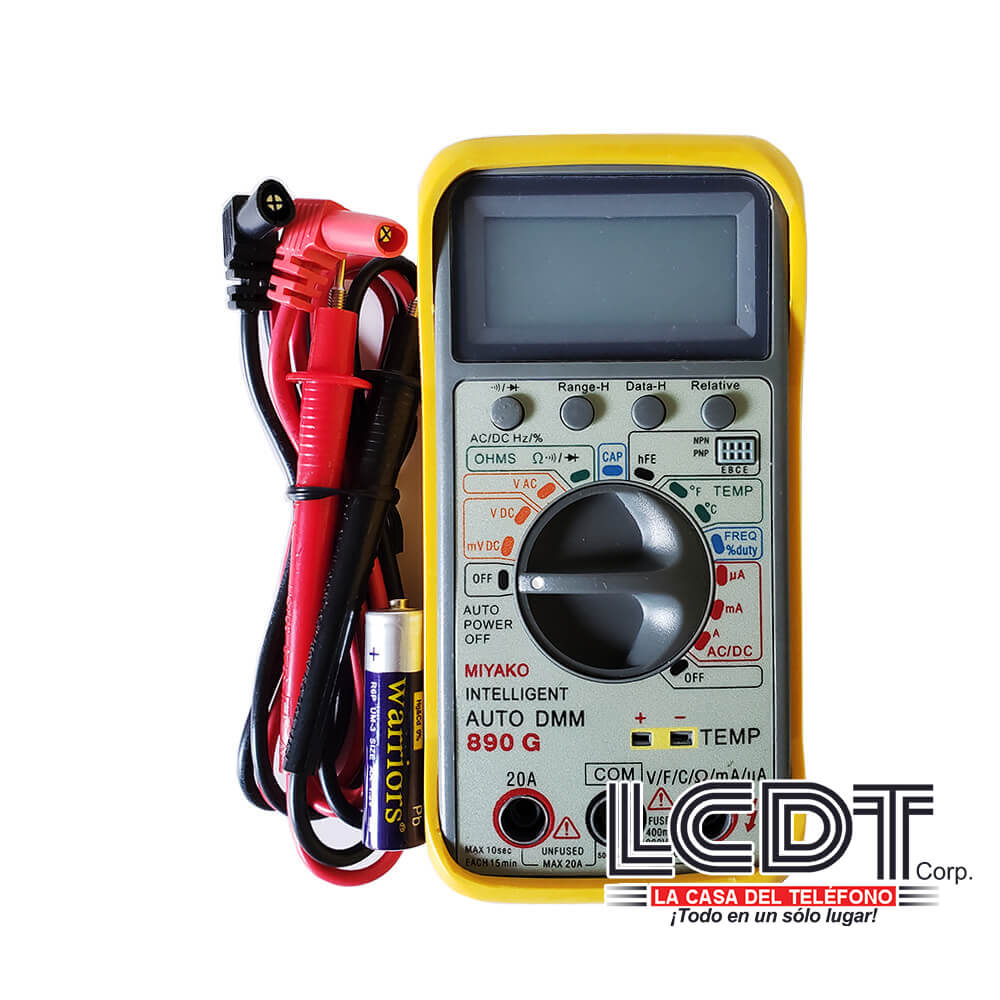 Multímetro digital con auto rango - 890G