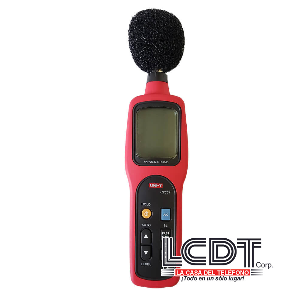 UT-351 – Sonómetro / medidor de decibeles