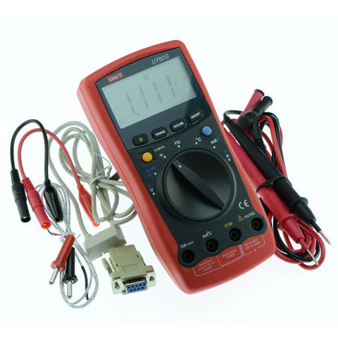 Multímetro digital, puerto serial RS232, temperatura – UT-60G UNI-T