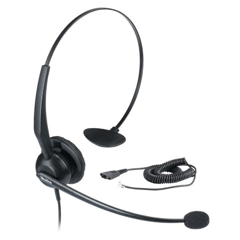 YHS32 - Headset monoaural con conector RJ9 para teléfonos tipo Call Center