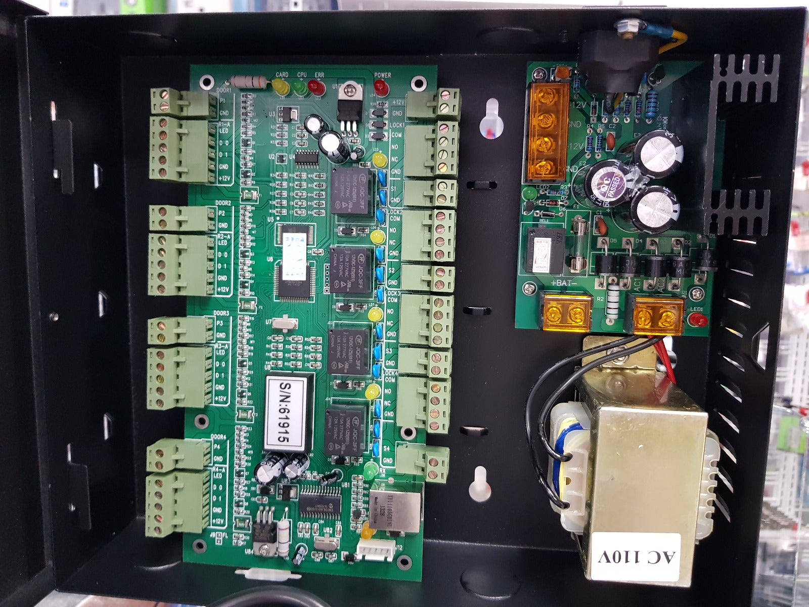 Controlador de acceso para 4 puertas, TCP/IP – JS-8840XP