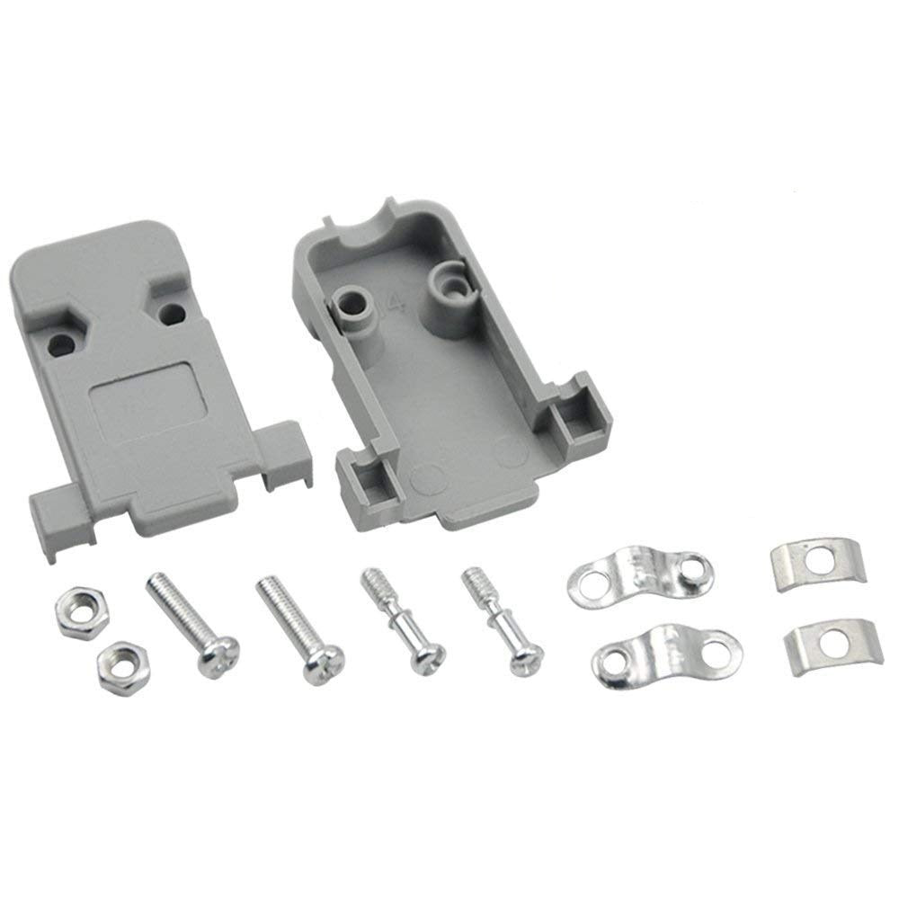 Carcasa plástica gris para conector D-SUB de 9 pines – 23-101