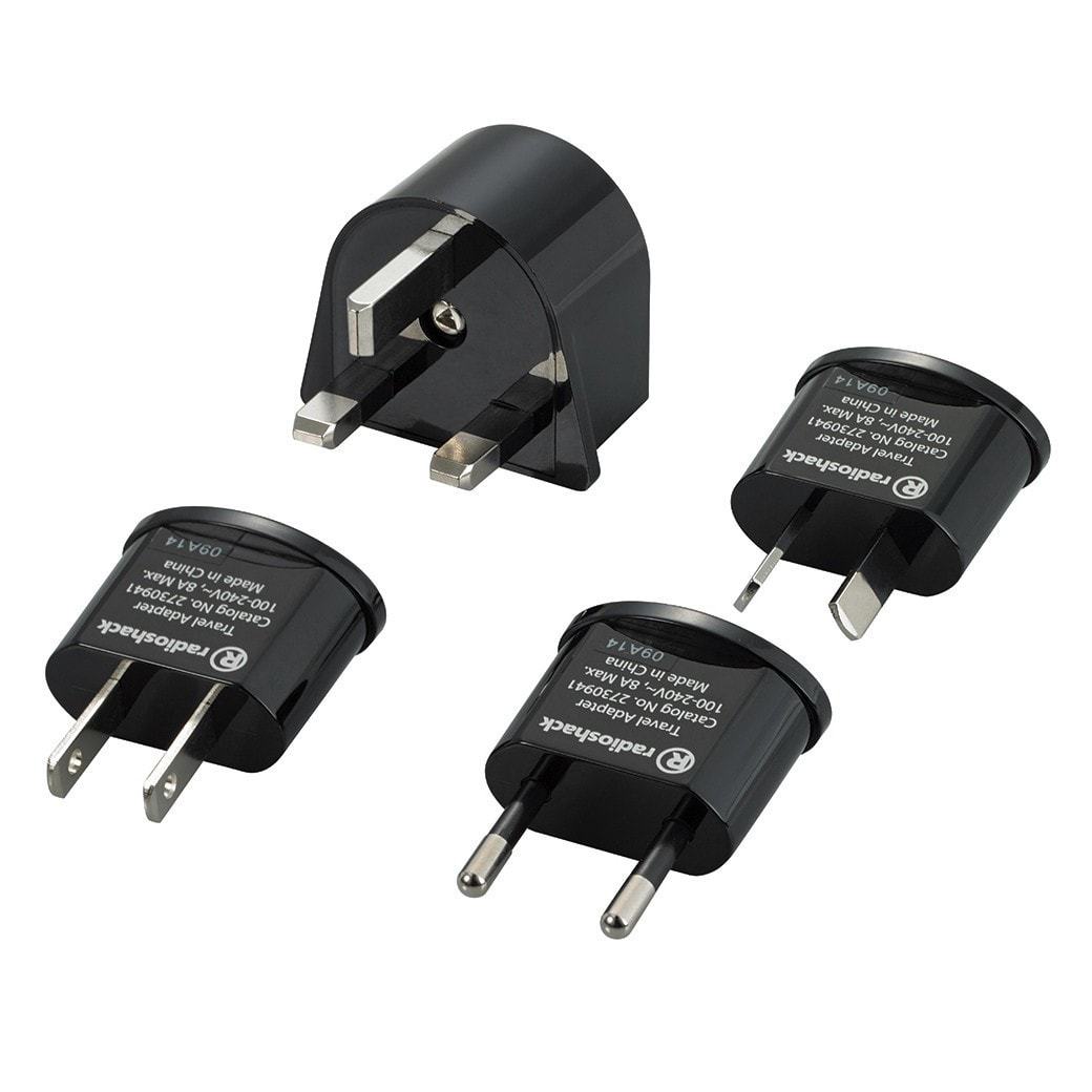 Adaptadores de viaje – enchufes internacionales – 273-0941 Radio Shack