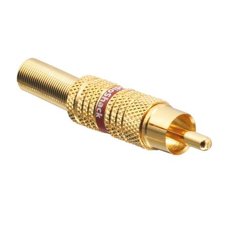 Conector RCA dorado heavy duty para soldar – 274-0850 Radio Shack