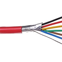 Rollo de cable blindado para incendio 6C 16AWG, sólido, cobre, 1000 pies - KUWES FR-16AWG-6C