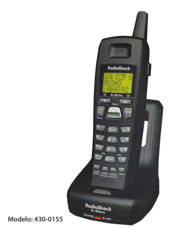 Teléfono inalámbrico 5.8GHZ con pantalla 430-0155
