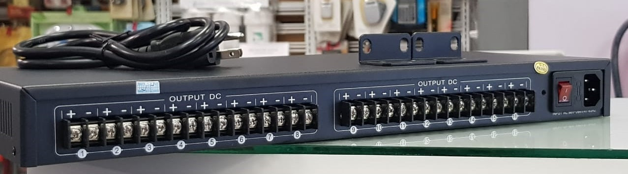 Fuente de poder para CCTV salida 12V 10A 16CH, ocupa 1U – KAS-DC121610-1U