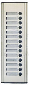 Botonera de ampliación Commax DR-14KL con 14 botones, compatible con DR-nKM