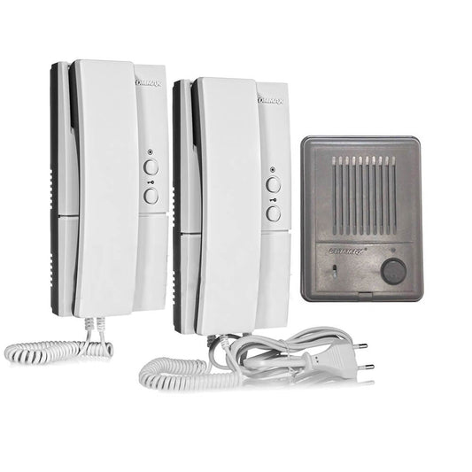 Kit de Audio portero Commax: Teléfonos DP-LA01M/S y estación de puerta DR-2K