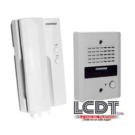 Kit de Audio portero Commax: Teléfono DP-2HPR y estación de puerta DR-2GN