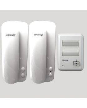Kit de Audio portero Commax: Teléfonos DP-RA01M/S y estación de puerta DR-2K