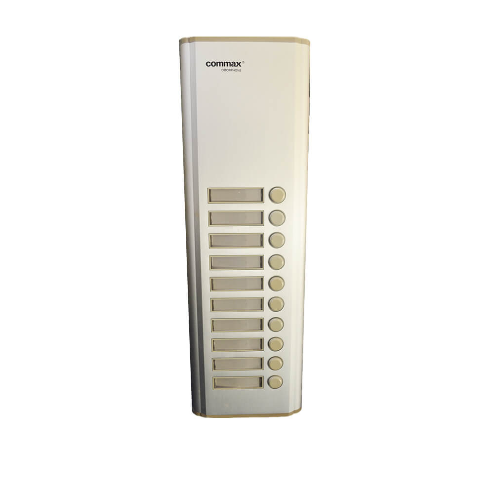Botonera de ampliación Commax DR-10KL con 10 botones, compatible con DR-nKM