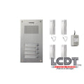 Kit de Botonera Commax DR-4UM: Botonera con 4 botones, 4 citófonos y fuente de poder