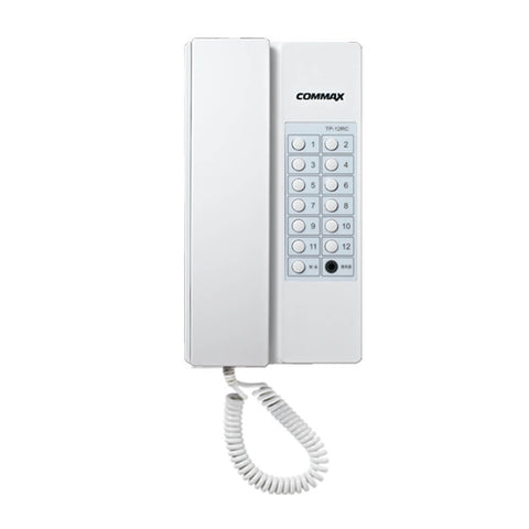 Intercomunicador Commax TP-12RC con 12 botones, función de apertura de puerta y voceo