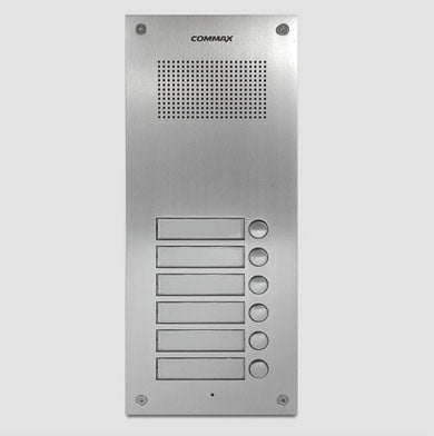 Botonera Commax DR-6UM(L) con 6 botones, tamaño largo