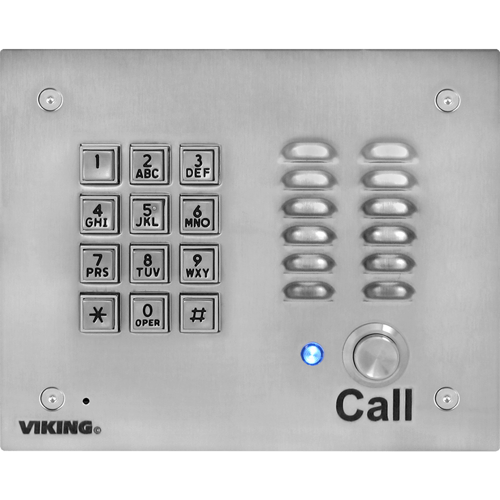 K-1700-3EWP – Teléfono para empotrar, acero inoxidable, IP66