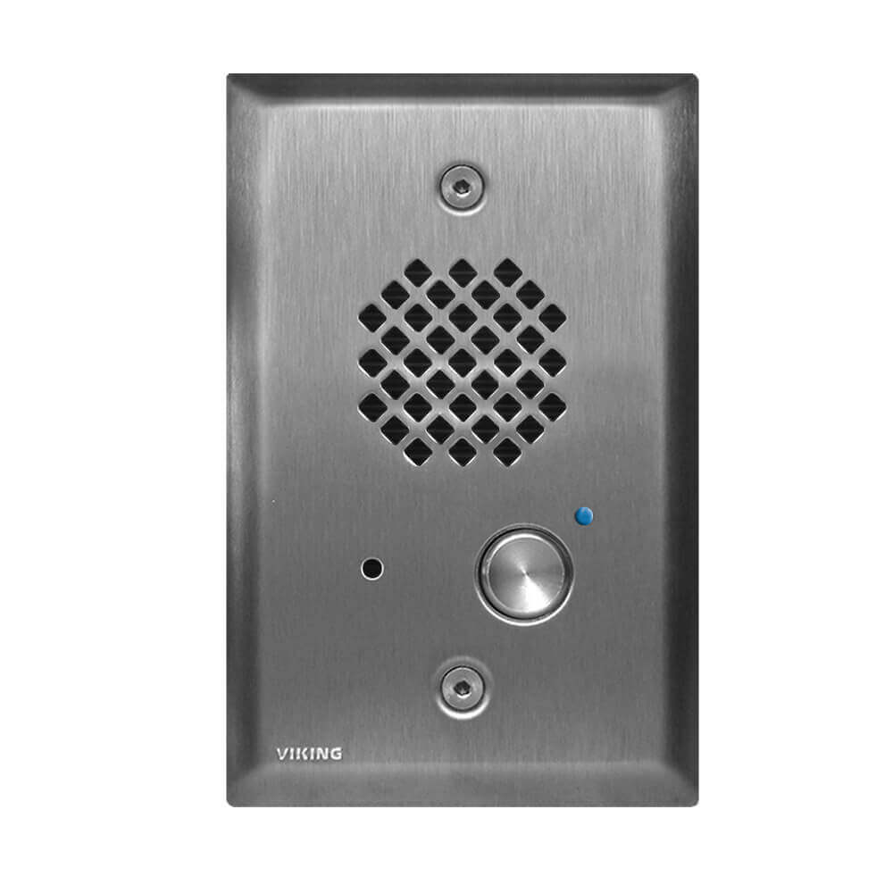 E-40-SS – Estación de puerta sobre línea telefónica, acero inoxidable, antivandálica, intemperie