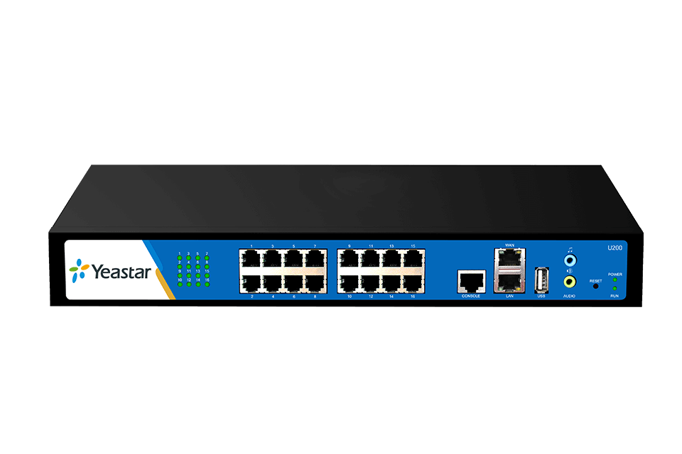 MyPBX U200 - 200 usuarios/ 50 llamadas; 16 FXO / FXS; 8 GSM; USB