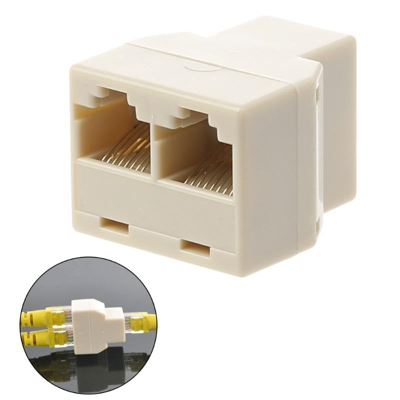 Adaptador RJ45 hembra a 2 RJ45 hembra – LCDT NSA08
