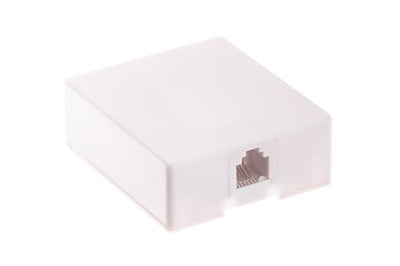 Cajilla telefónica superficial, 4C, blanca – LCDT TLMJB31-4WH