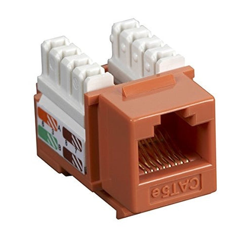 Jack modular CAT5e Naranja - NKJAP5O LCDT