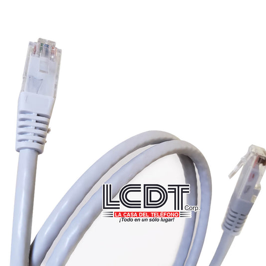 Patch Cord UTP CAT6 Gris de 1M - LCDT CPU6B13G01