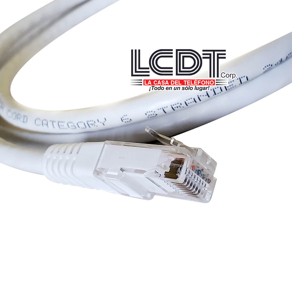 Patch Cord UTP CAT6 Blanco de 1M - LCDT CPU6B13W01
