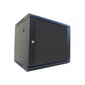 Gabinete de pared 600x450, capacidad de 9U, puerta de vidrio frontal – LCDT NCW1-9-A-B