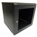 Gabinete de pared 15U 60x55cm con puerta de vidrio templado
