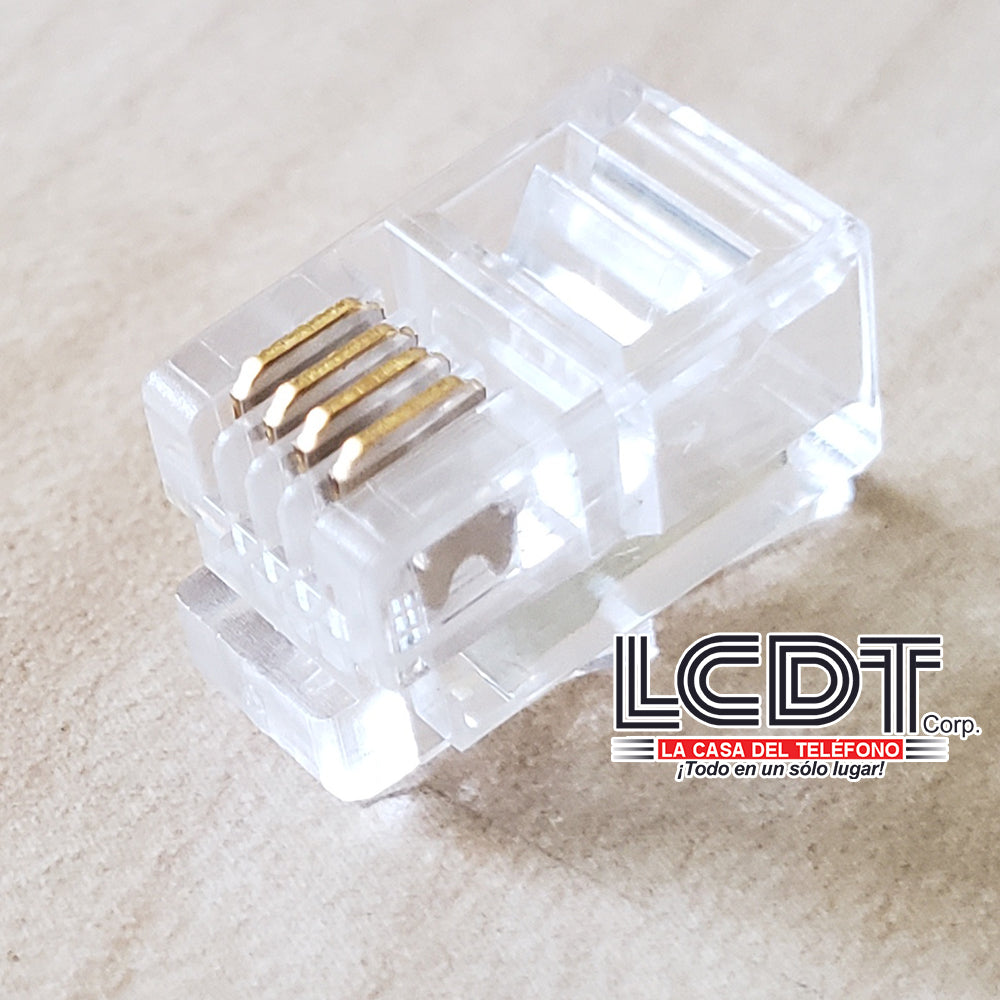 Conector RJ9 4P4C, para handset - LCDT NMP44