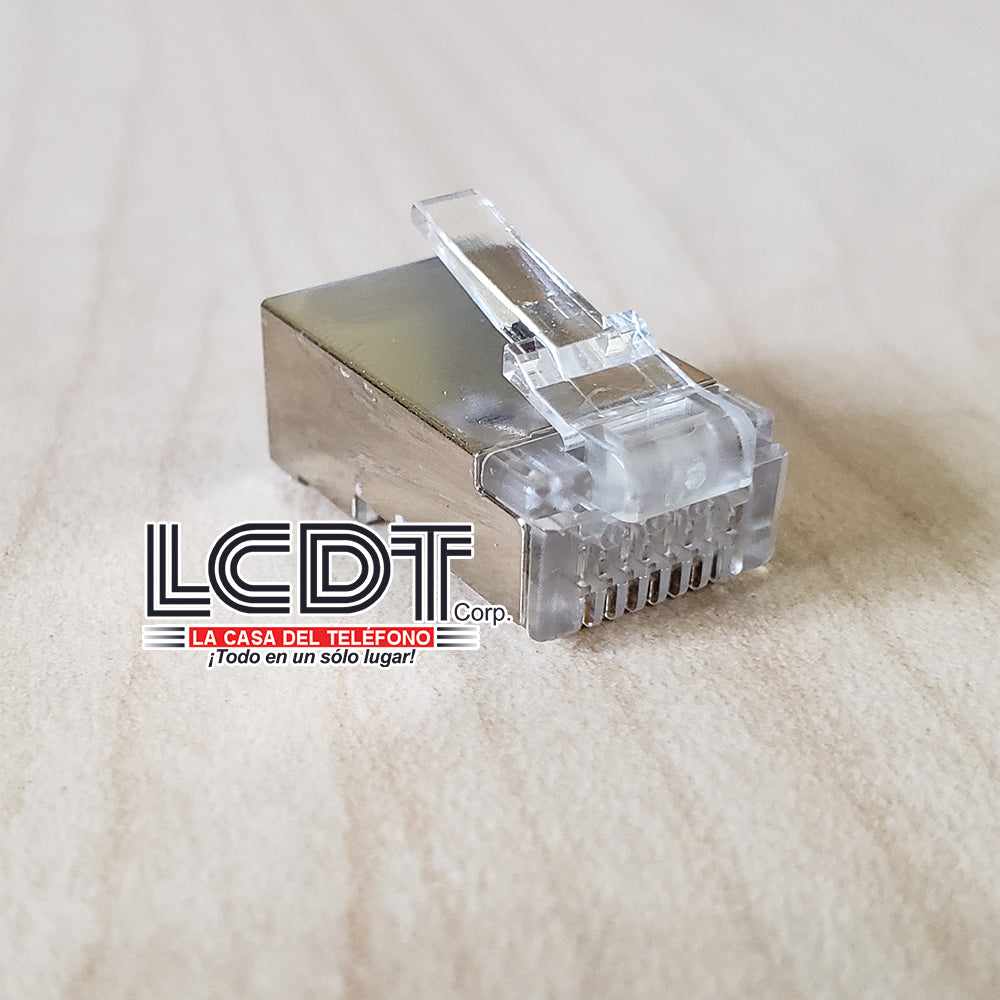 Conector blindado RJ45 para CAT6, FTP  – LCDT NMPS6