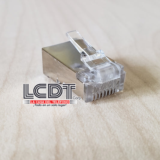 Conector blindado RJ45 para CAT6, FTP  – LCDT NMPS6