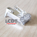 Conector blindado RJ45 para CAT5e, FTP, con sujetador de cable – LCDT NMPSC5-3