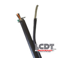 Cable de fibra óptica monomodo 24 filamentos, mensajero, gel, exterior, por pie