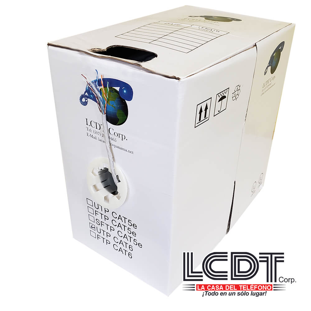 Caja de UTP CAT6 gris, cobre, 1000 pies – LCDT UTP6GY