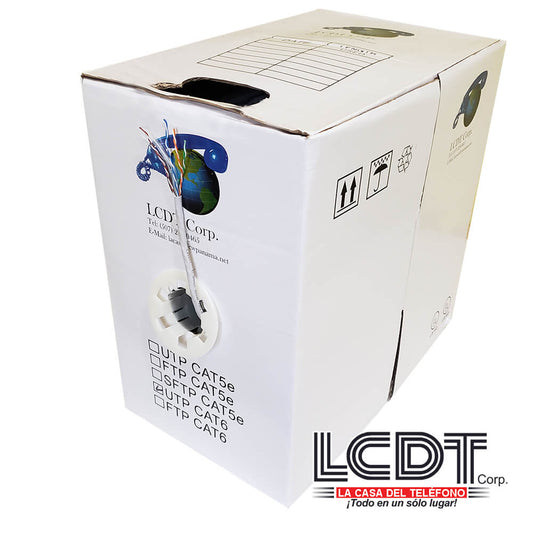 Caja de UTP CAT6 gris, cobre, 1000 pies – LCDT UTP6GY