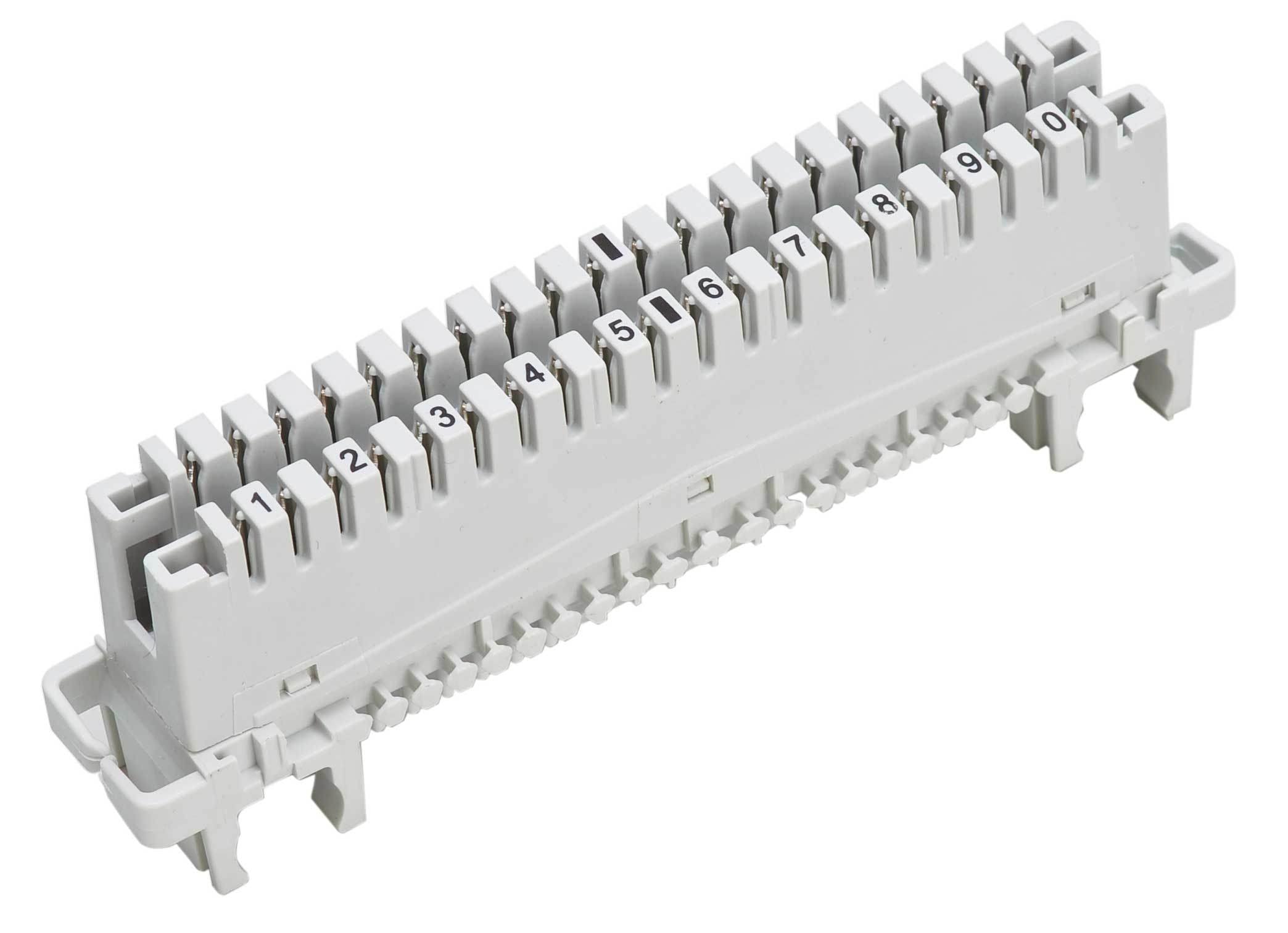 Regleta de conexión Krone para 10 pares – CM-10A Kuwes