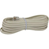 Cable de línea para teléfono color crema, 15 pies de longitud – CALIDAD SUPERIOR – Kuwes KXUS-051IV