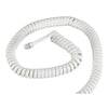 Cable en espiral para auricular, color blanco, 15 pies – KXUS-052WH Kuwes
