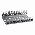 Soporte metálico para regleta krone, 100 pares - KUWES MF-100