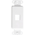 Inserto decora de 1 puerto en color blanco – Kuwes DECORA-D