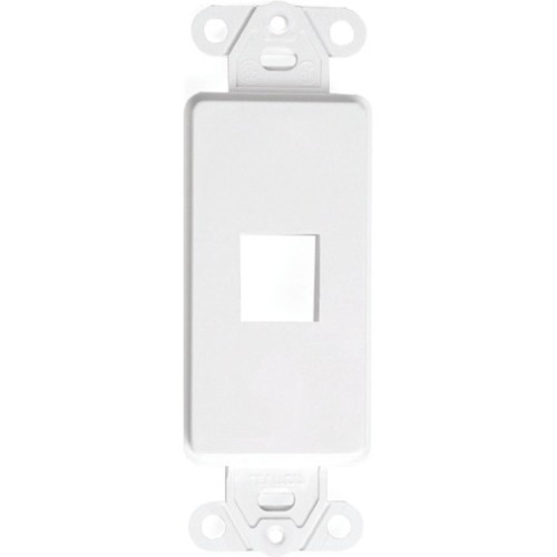 Inserto decora de 1 puerto en color blanco - DECORA-D KUWES