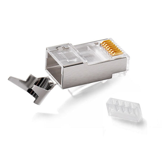 Conector modular RJ45 blindado SSTP para redes CAT7 – Kuwes KSNT-RJ45S7