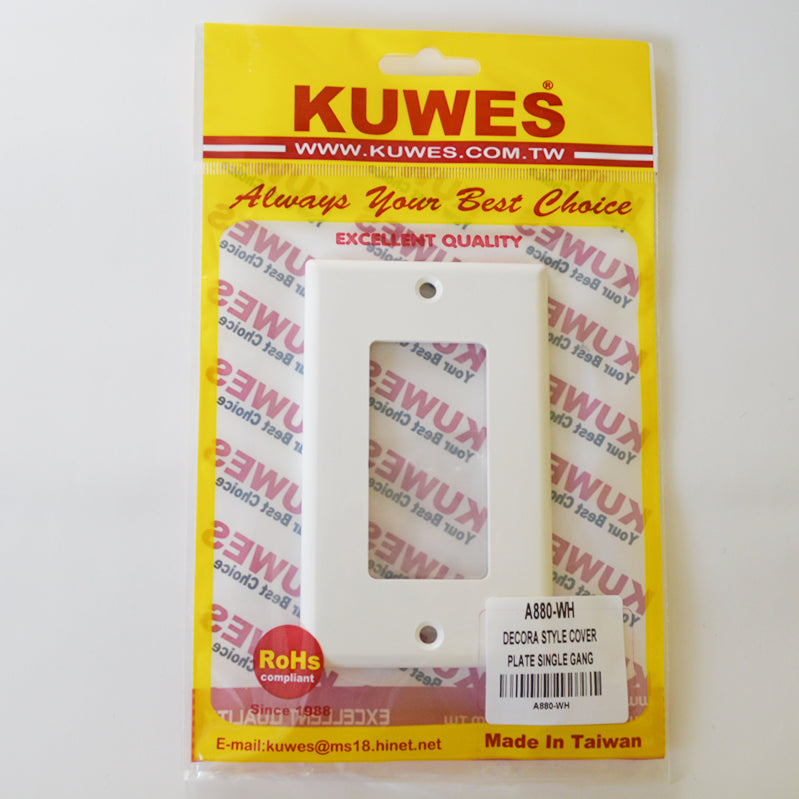 KUWES A880-WH – Tapa sencilla estilo DECORA