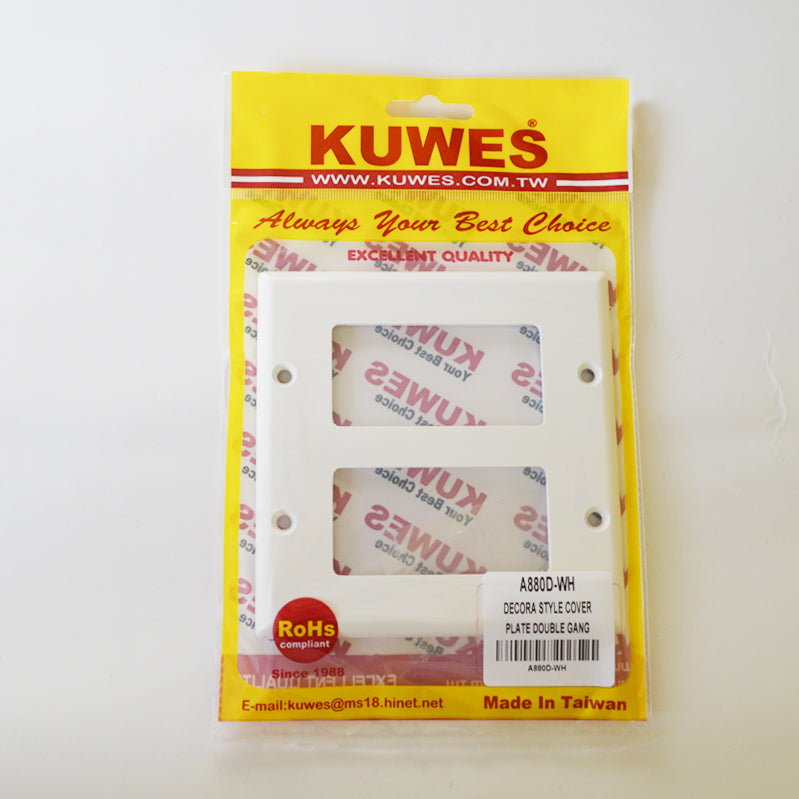 KUWES A880D-WH – Tapa doble estilo DECORA